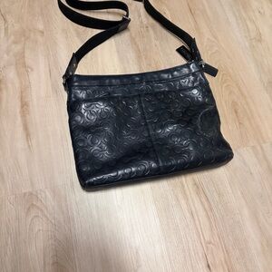 Coach Op Art Black Crossbody Bag